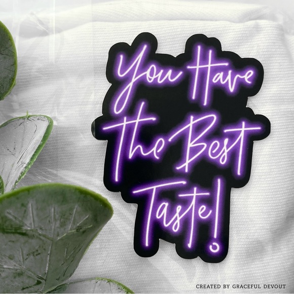 You Have The Best Taste!- Sticker 2" (inches) (96ct.)  [GD40-96] - Picture 1 of 4